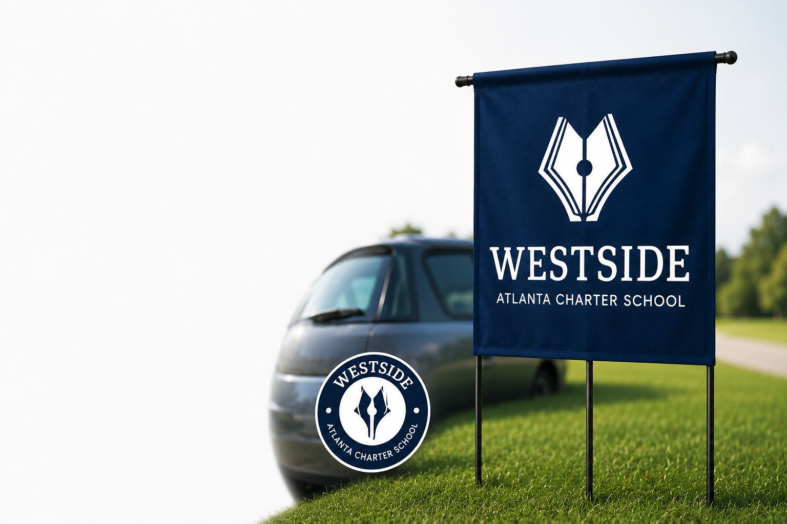 Westside yard sign in a front yard